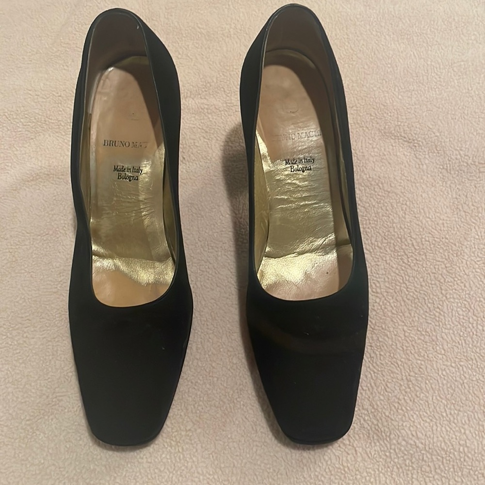Bruno Magli black suede pumps size 8 and 1/2